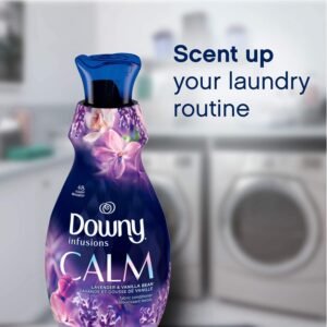 Infusions Laundry Fabric Softener Liquid, Calm Scent, Lavender & Vanilla Bean, 166 Total Loads (Pack of 2)