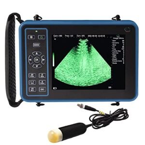 GOYOJO Ultrasound Scanner Veterinary for Pregnancy, Vet Digital Portable B-Ultra Sound Scanner Machine Farm Animals Pet with 3.5 Mhz Probe 8 Color Panels for Sheep, Dog, Cat and Pig Pregnancy Test